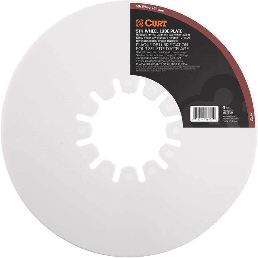 Curt 5th Wheel Lube Plate for $11
