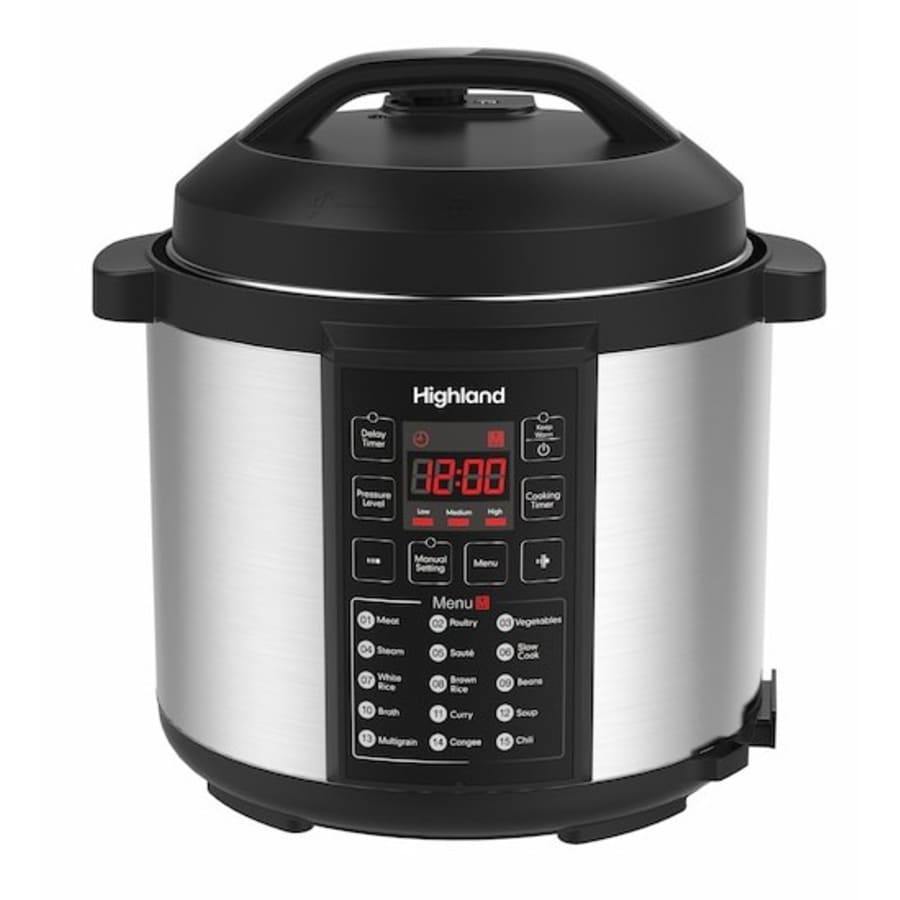 Highland 6-Quart 8-in-1 Pressure Cooker for $33 Highland 6-Quart 8-in-1 Pressure Cooker for $33