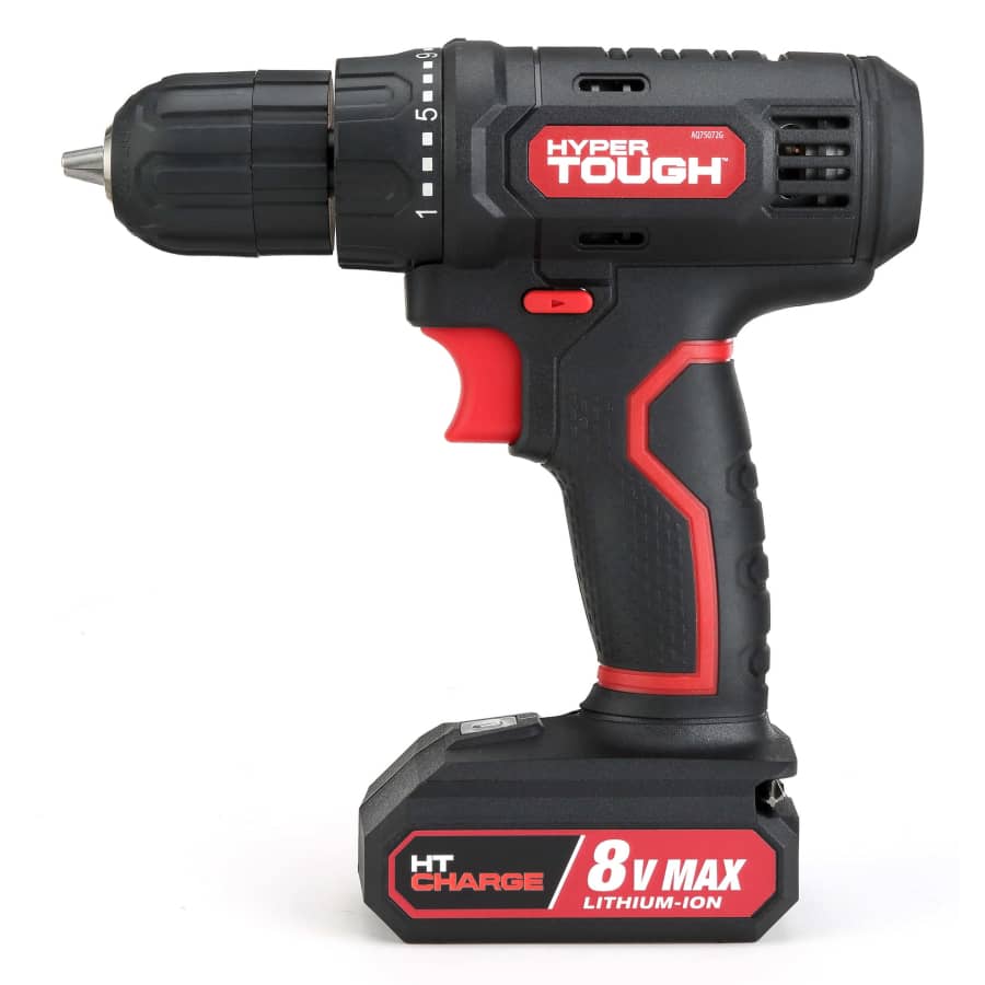 Hyper Tough 8V Max Cordless Drill w/ LED Worklight for $13