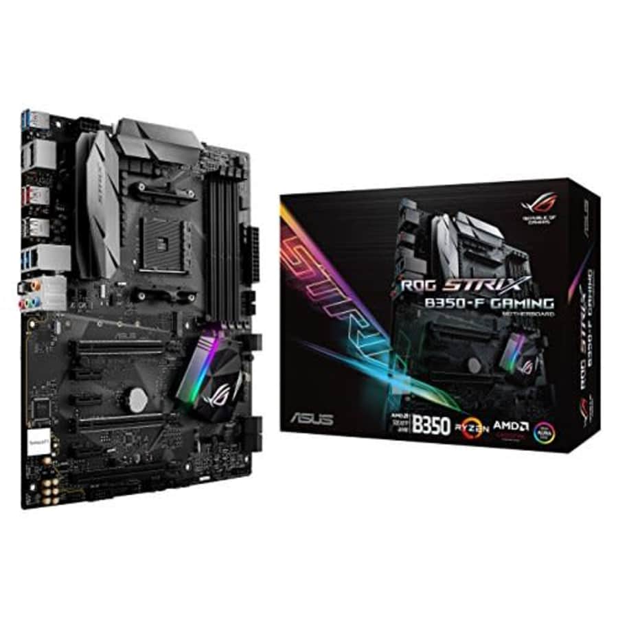 ASUS ROG STRIX B350-F GAMING AMD Ryzen AM4 DDR4 HDMI DisplayPort M.2 USB 3.1 ATX B350 Motherboard for $200