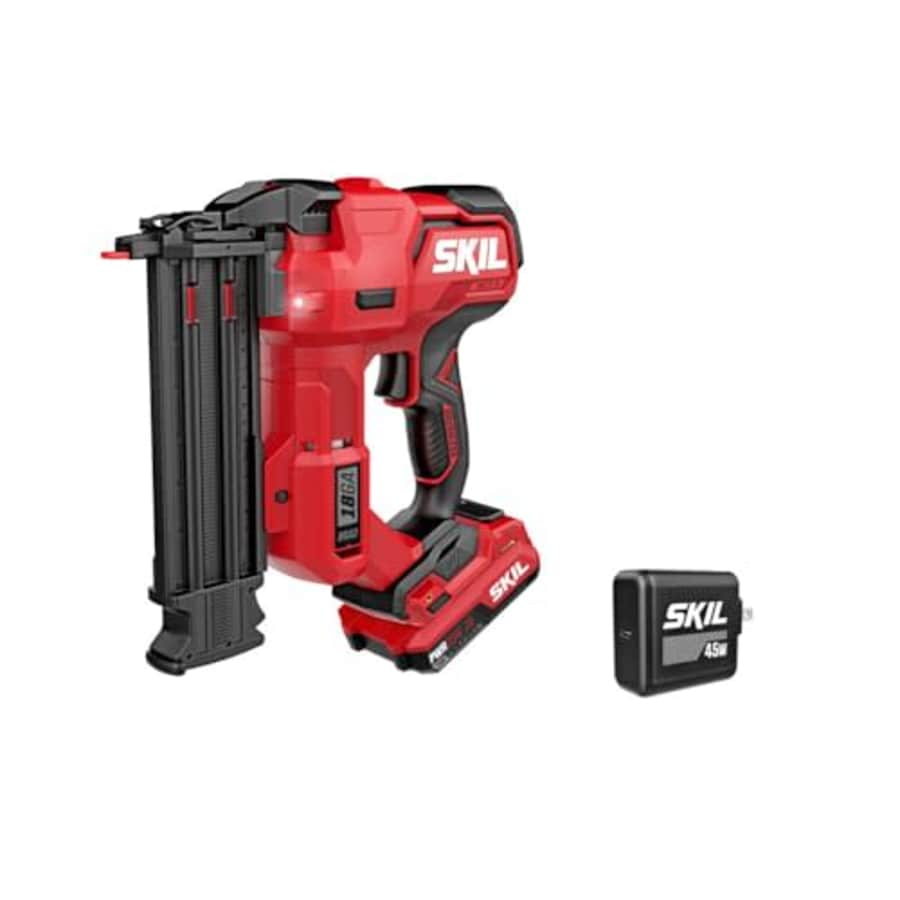 SKIL PWR CORE 20 Brushless 20V 18Ga Brad Nailer Kit including 2.0Ah USB-C Battery and for $199