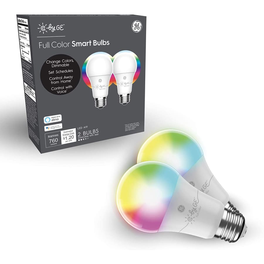 GE Cync Smart LED Light Bulb 2-Pack for $45