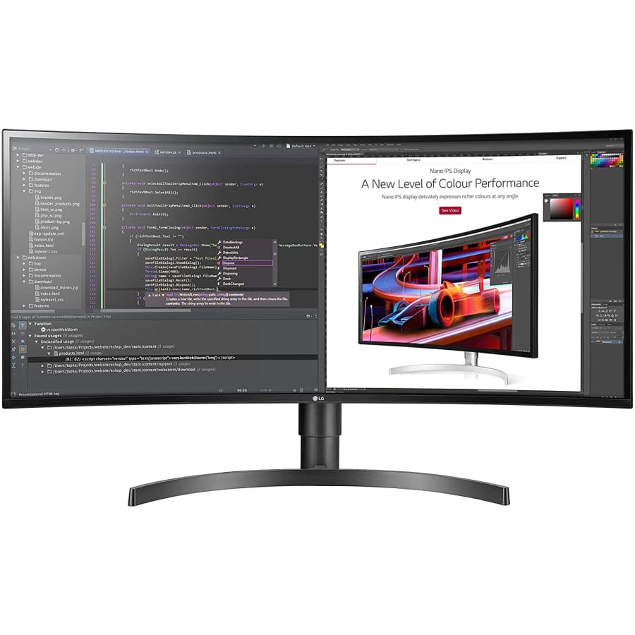 LG 34" Ultrawide 1440p HDR10 IPS Curved Monitor for $597