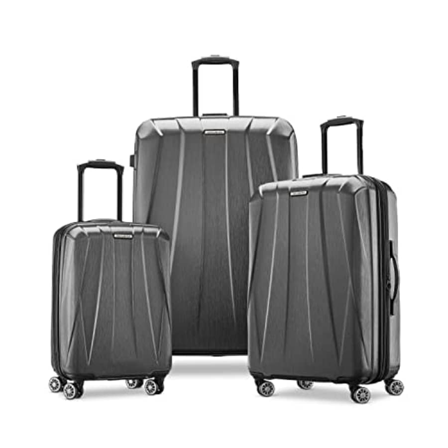 Samsonite Centric 2 Hardside Expandable Luggage with Spinners, CHARCOAL, 3-Piece Set (20/24/28) for $420