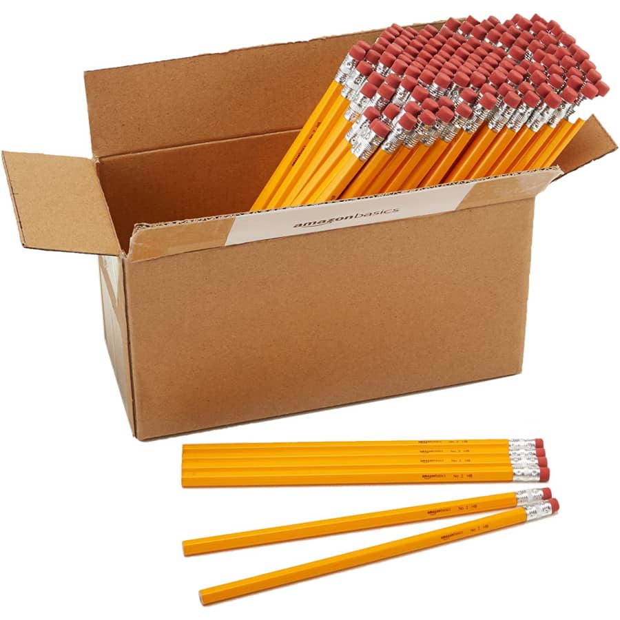AmazonBasics Unsharpened #2 HB Wood Pencil 144-Pack for $9 AmazonBasics Unsharpened #2 HB Wood Pencil 144-Pack for $9