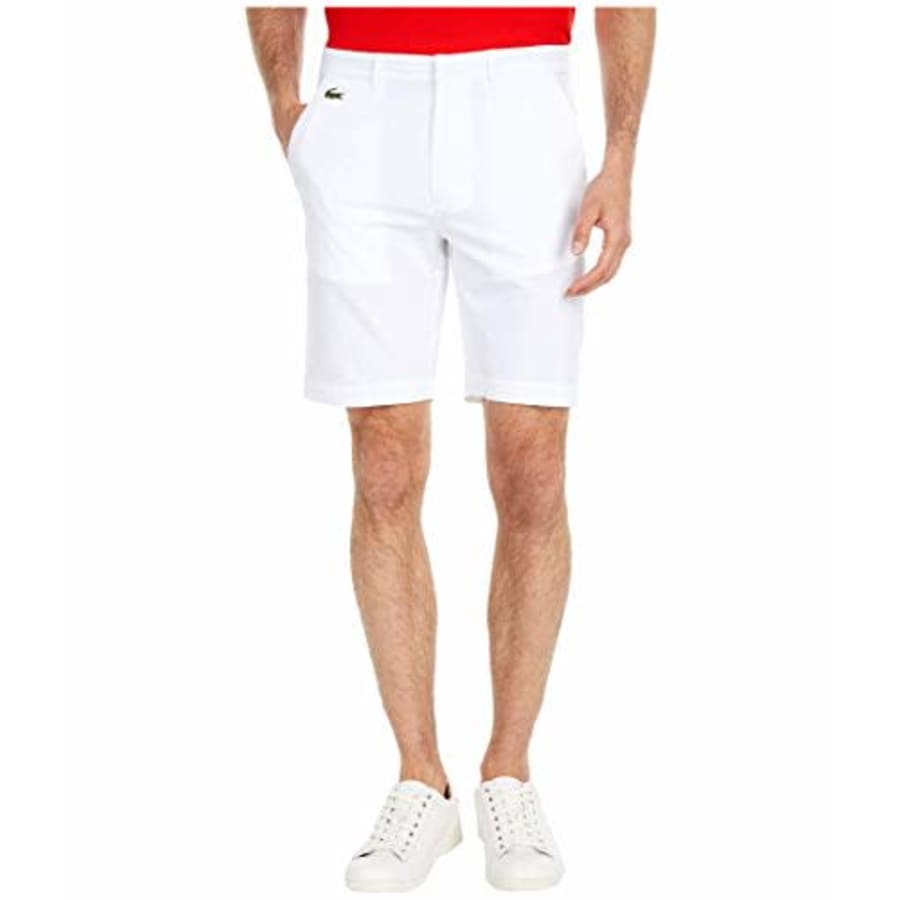 Lacoste Men's Sport Taffeta Golf Bermuda Shorts, White, 42.0 for $77