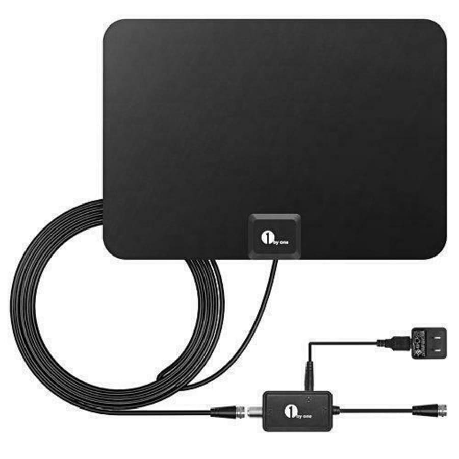 1byone 80-Mile HD Digital Amplified TV Antenna for $11