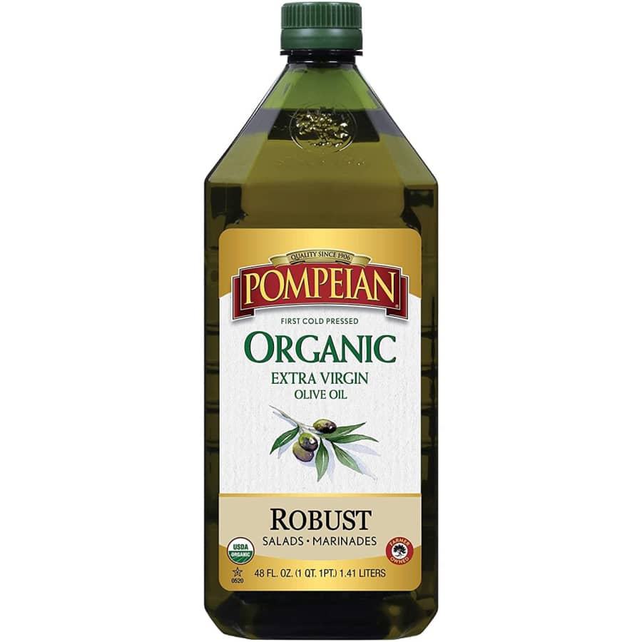 Pompeian 48-oz. Organic Extra Virgin Olive Oil for $21