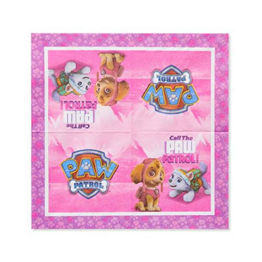 American Greetings Paw Patrol Party Supplies for Girls, Paper Lunch Napkins (48-Count) for $20