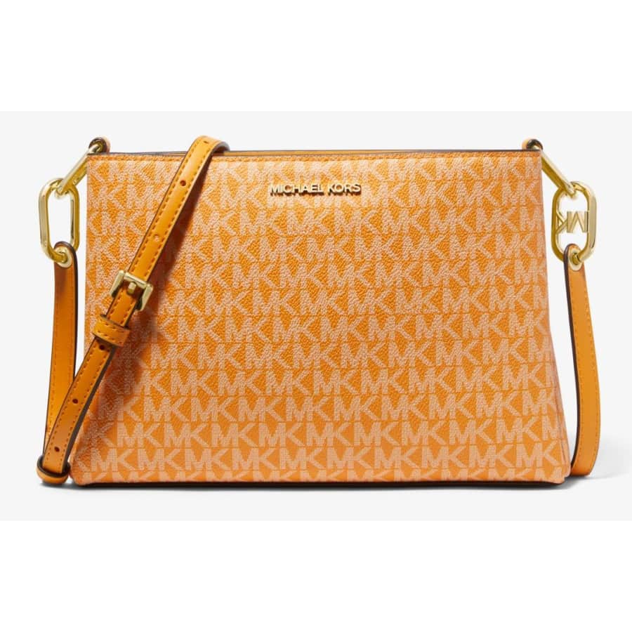 Michael Kors Trisha Medium Logo Crossbody Bag for $99 Michael Kors Trisha Medium Logo Crossbody Bag for $99