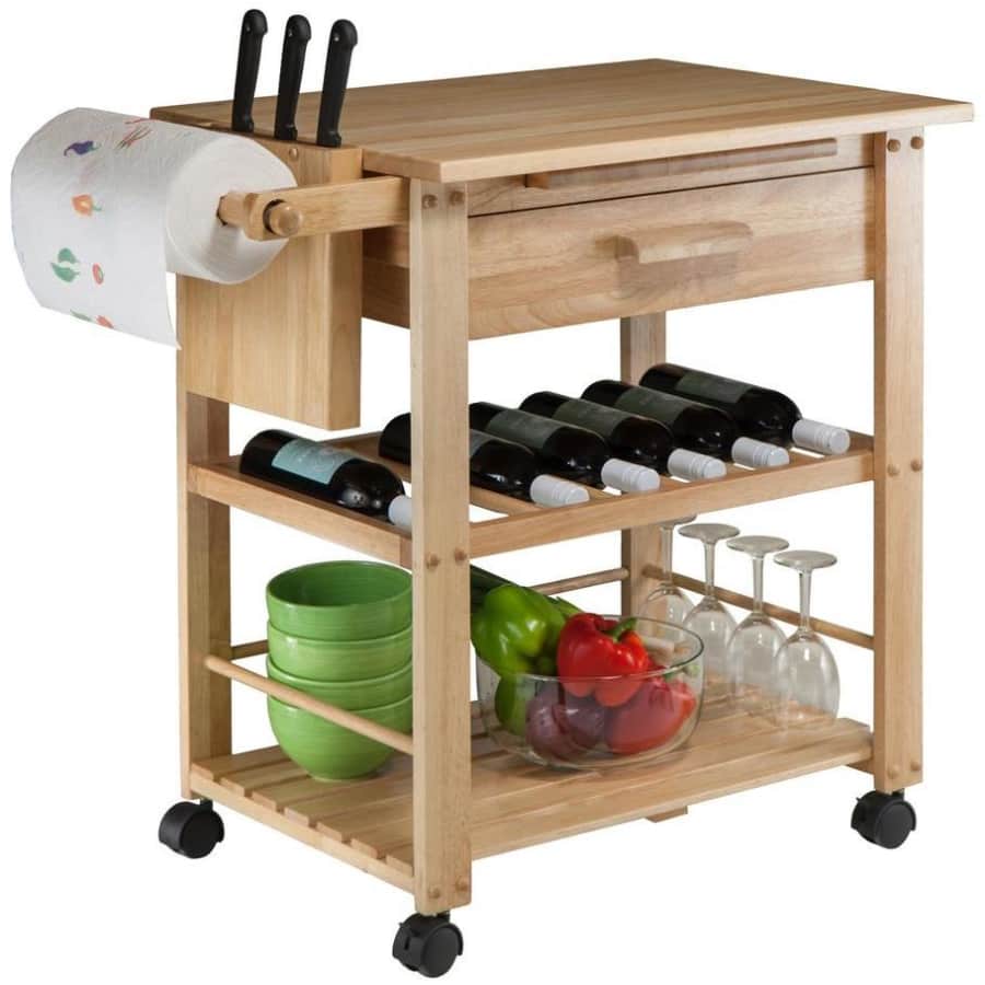 Winsome Wood Finland Kitchen Cart for $129 Winsome Wood Finland Kitchen Cart for $129