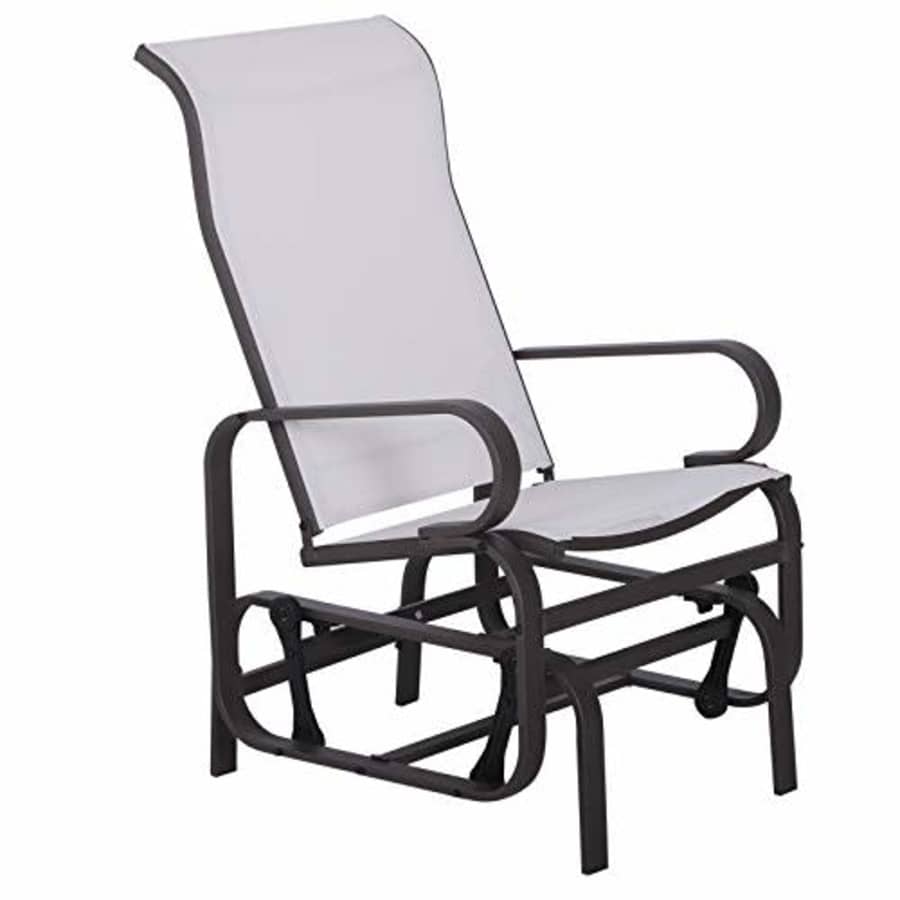 Outsunny Gliding Lounger Chair, Outdoor Swinging Chair with Smooth Rocking Arms and Lightweight for $85 Outsunny Gliding Lounger Chair, Outdoor Swinging Chair with Smooth Rocking Arms and Lightweight for $85