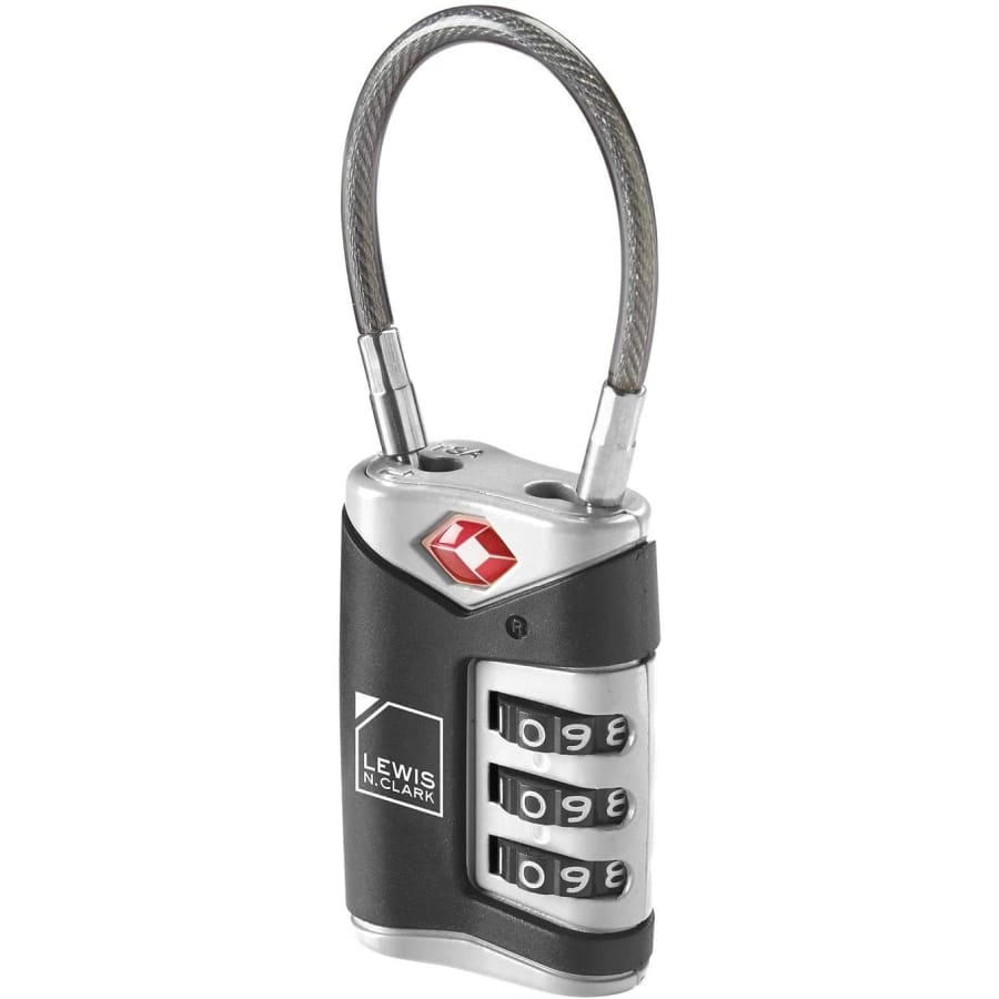 Lewis N. Clark TSA Approved Luggage Lock + Steel Cable for $10 Lewis N. Clark TSA Approved Luggage Lock + Steel Cable for $10