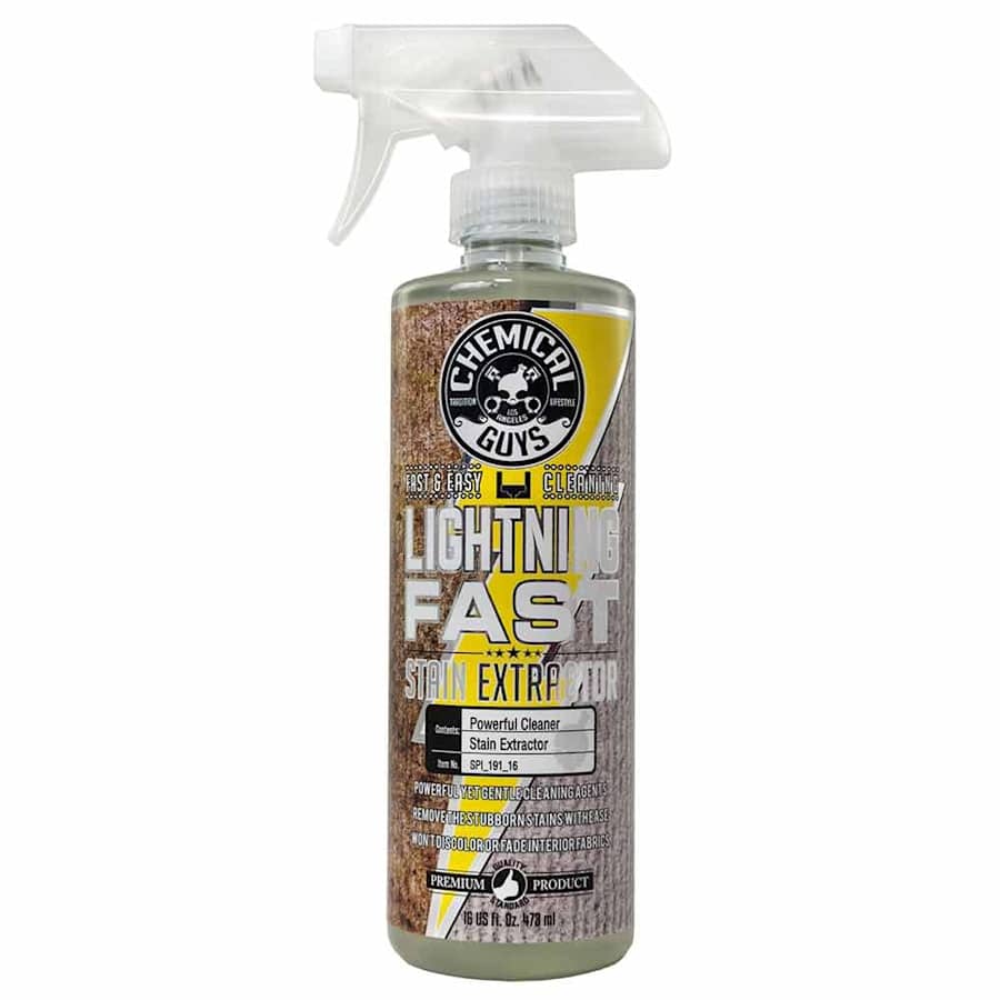 Chemical Guys Lightning Fast Carpet and Upholstery Stain Extractor 16-oz. Spray Bottle for $8 Chemical Guys Lightning Fast Carpet and Upholstery Stain Extractor 16-oz. Spray Bottle for $8