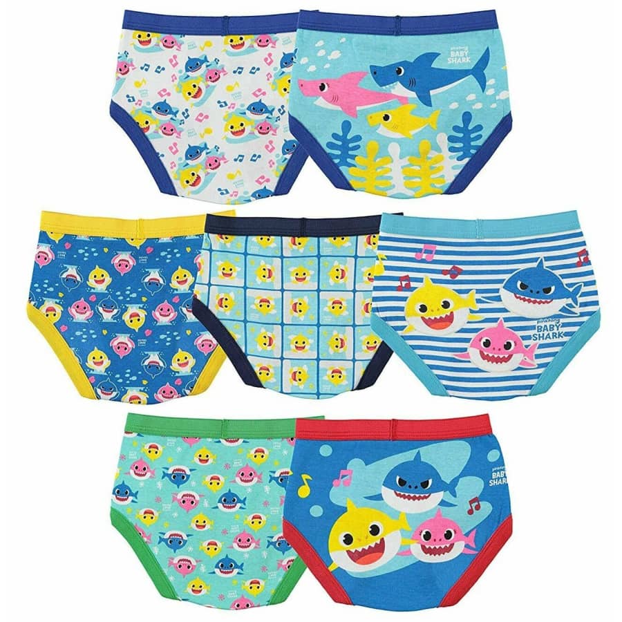 Handcraft Baby Shark Toddler Boys' Underwear 7-Pack for $13