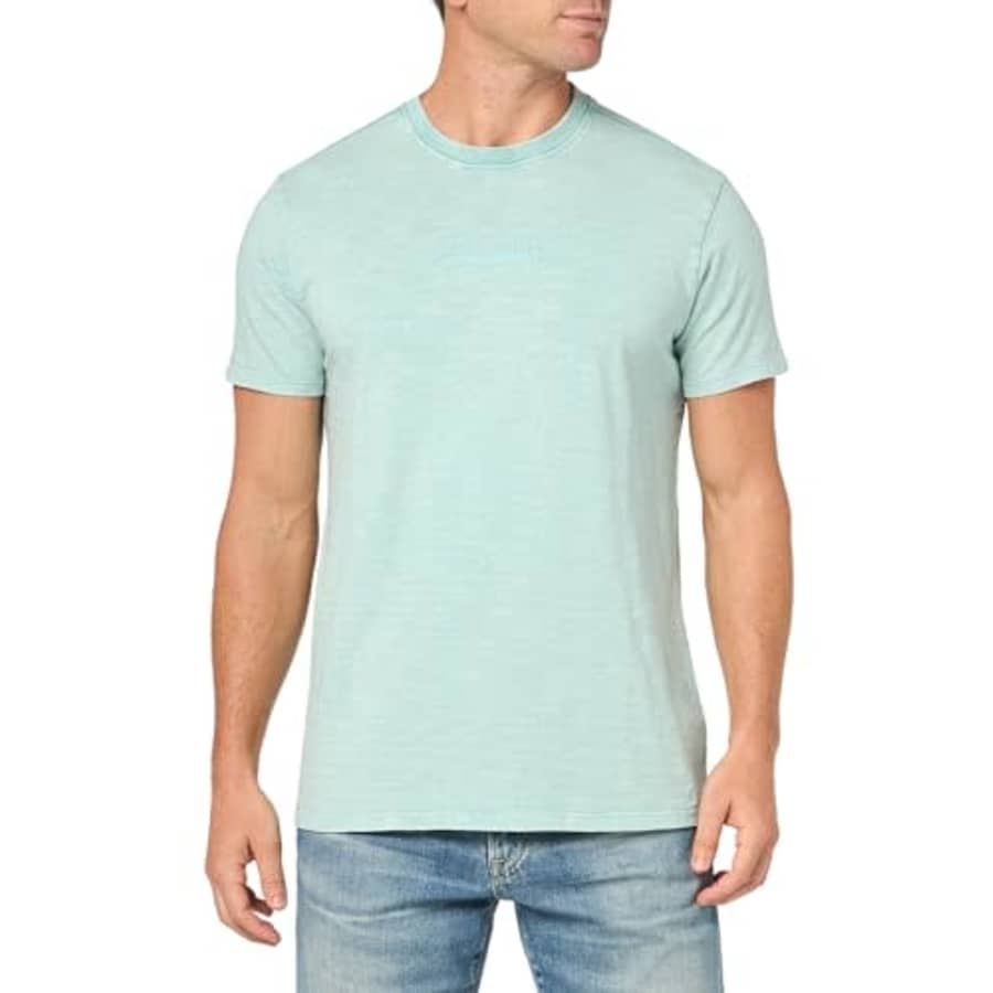 GUESS Men's Shirt, Lagoon Fog Multi for $11