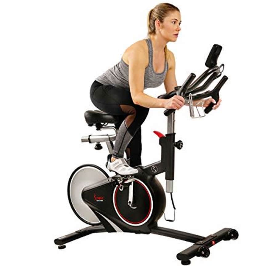 Sunny Health & Fitness Magnetic Rear Belt Drive Indoor Cycling Bike for $328 Sunny Health & Fitness Magnetic Rear Belt Drive Indoor Cycling Bike for $328