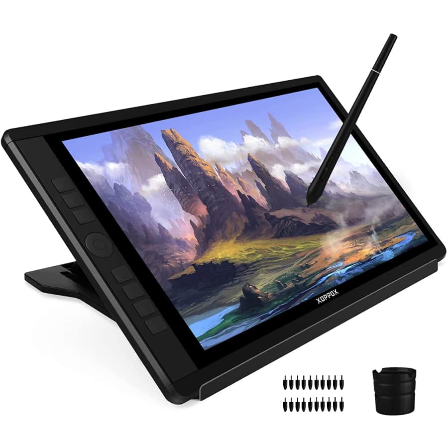 Xoppox 1080p 15.6" 2-in-1 Graphics Drawing Tablet for $200