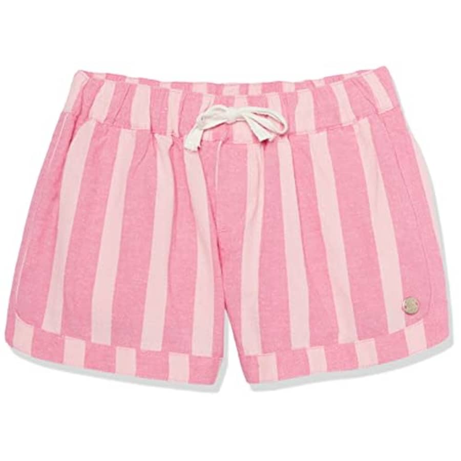 Roxy Girls' UNA Mattina Beach Shorts, Shocking Pink Pink Stripe, 16 for $19 Roxy Girls' UNA Mattina Beach Shorts, Shocking Pink Pink Stripe, 16 for $19