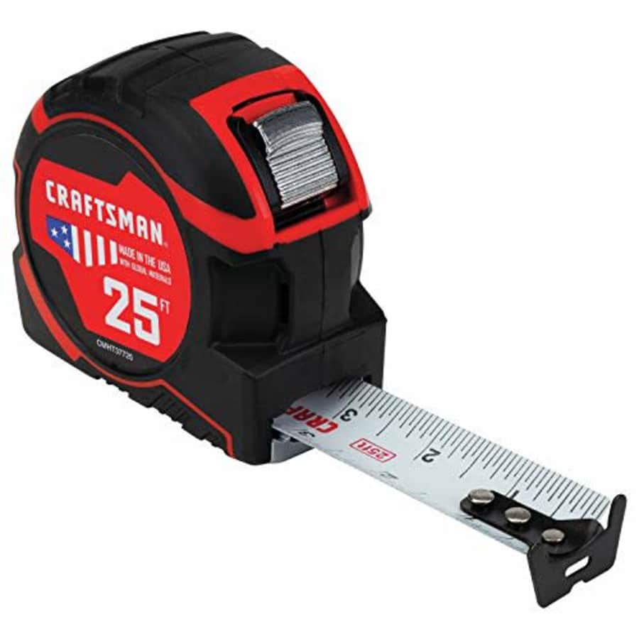 CRAFTSMAN Tape Measure 25-Foot (CMHT37725S) for $22 CRAFTSMAN Tape Measure 25-Foot (CMHT37725S) for $22