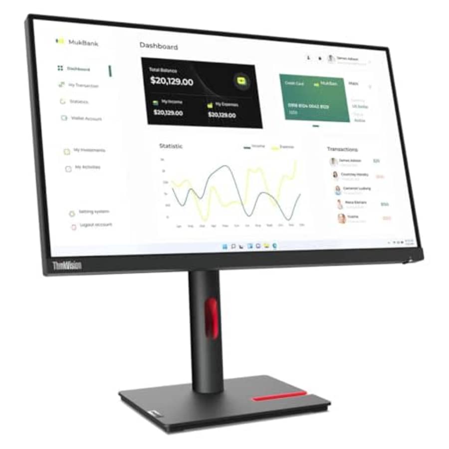 Lenovo ThinkVision T23i-30 23" Class Full HD LCD Monitor - 16:9 - Raven Black for $130