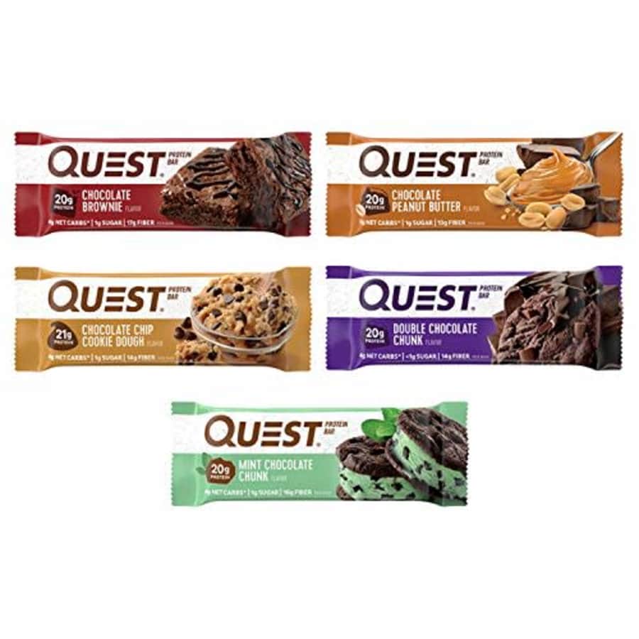 Quest Nutrition- High Protein, Low Carb, Gluten Free, Keto Friendly, Chocolate Lovers Variety Pack, for $41 Quest Nutrition- High Protein, Low Carb, Gluten Free, Keto Friendly, Chocolate Lovers Variety Pack, for $41