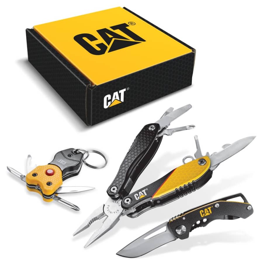 CAT 3-Piece Multi-Tool and Pocket Knife Bundle for $24