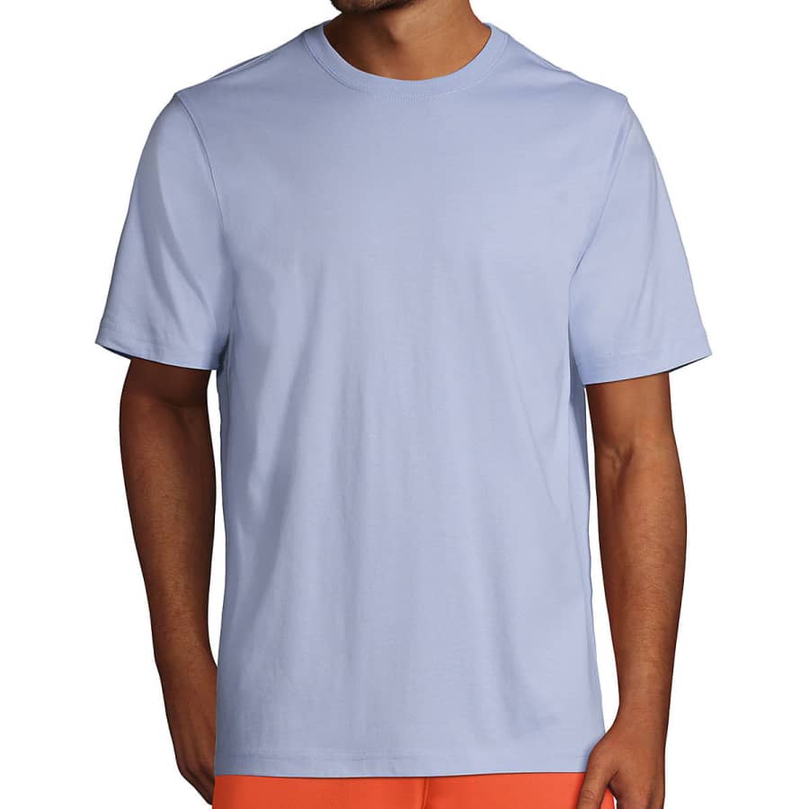 Lands' End Men's Traditional-Fit Super-T T-Shirt for $9 Lands' End Men's Traditional-Fit Super-T T-Shirt for $9