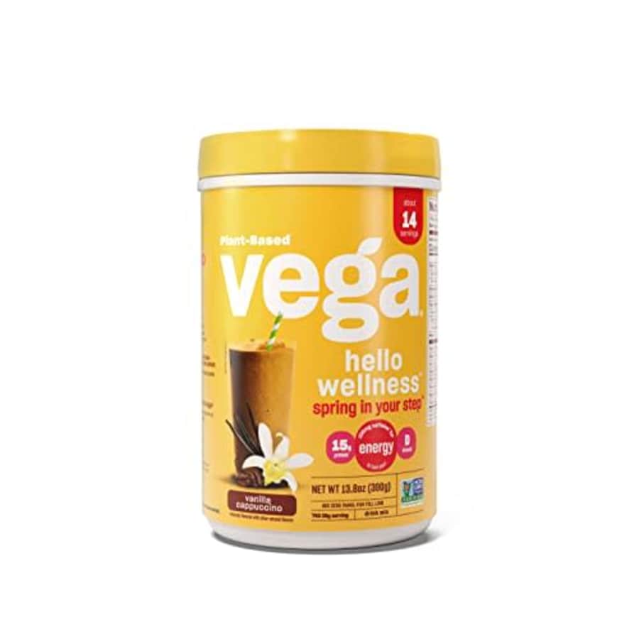 Vega Hello Wellness Spring in Your Step Blender Free Smoothie, Vanilla Cappuccino - Plant Based for $21