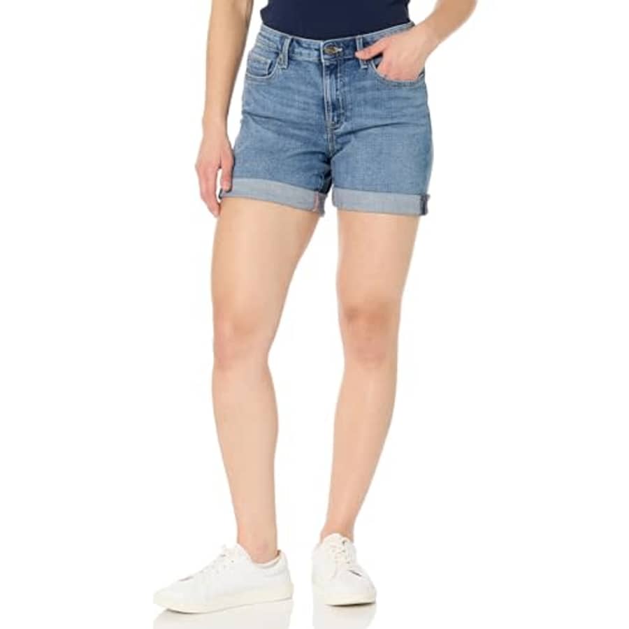 Nautica Women's Surf Cuffed Jean Denim Shorts, Skyline for $29 Nautica Women's Surf Cuffed Jean Denim Shorts, Skyline for $29