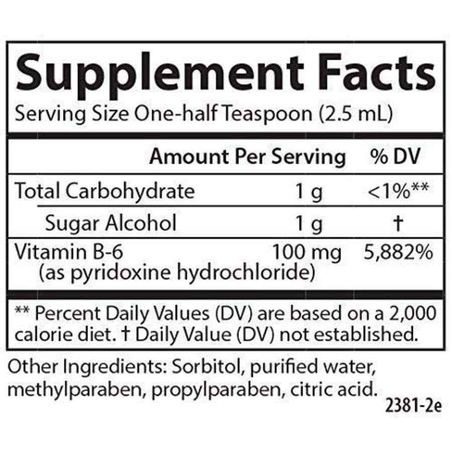 Carlson Labs Carlson - B-6 Liquid, Vitamin B-6, Energy Production, Heart Health, Unflavored, 120 mL for $14
