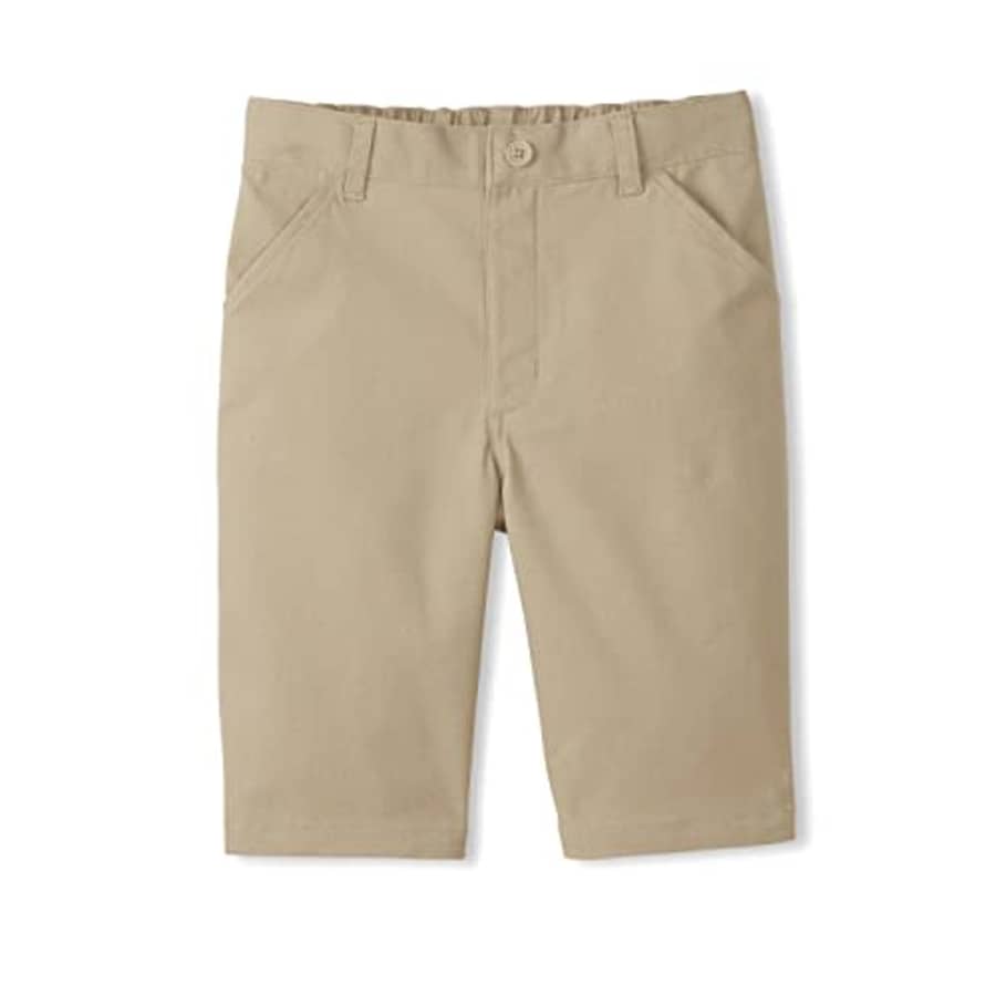 French Toast Girls' Adaptive Stretch Twill Bermuda Short, Khaki (New), 4 for $13
