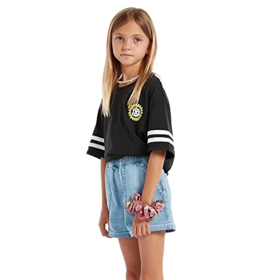 Volcom Girls' Sunday Strut Rolled Cuff Short, Pale Blue, Small for $27