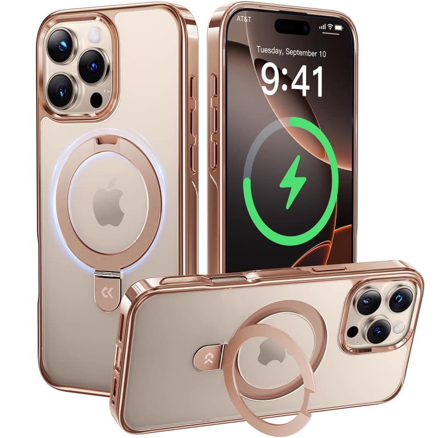 Casekoo Desert Titanium Stand Case for iPhone 16 Pro Max for $27 Casekoo Desert Titanium Stand Case for iPhone 16 Pro Max for $27