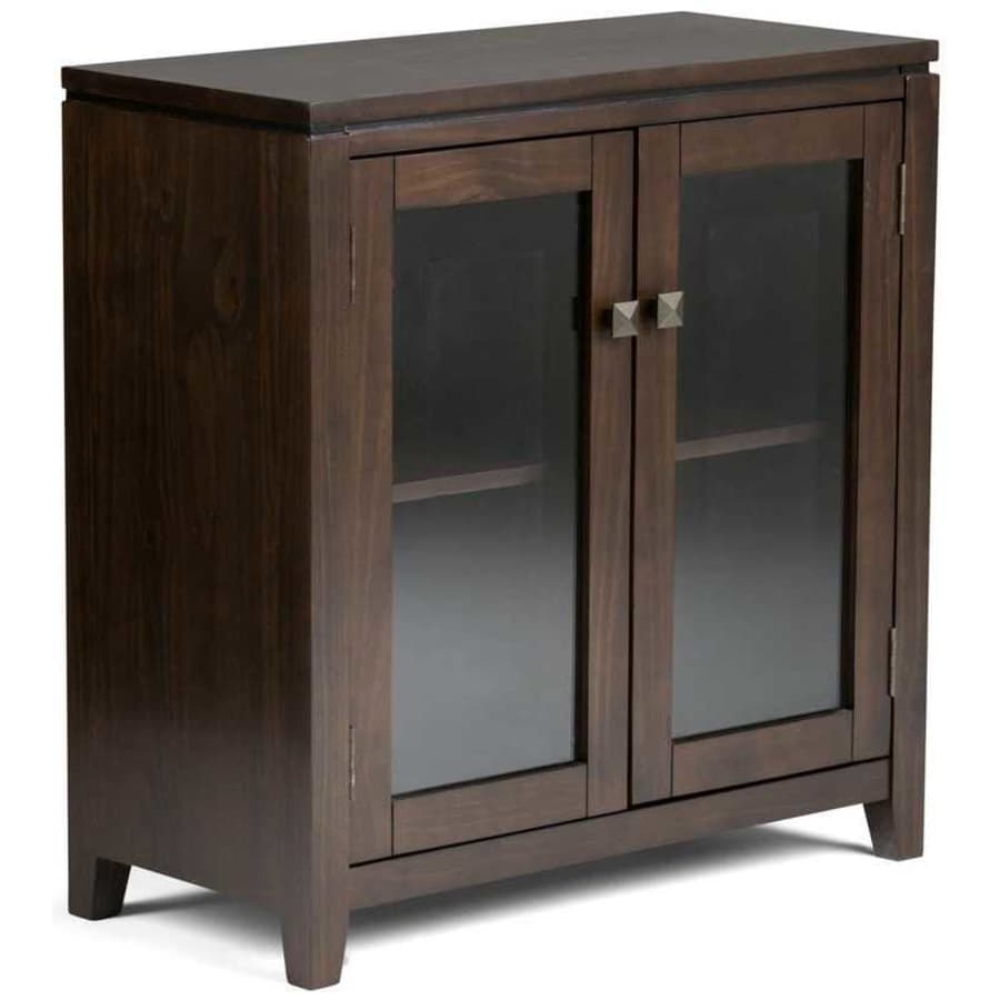 Simpli Home Cosmopolitan 30" Solid Wood Low Storage Cabinet for $182 Simpli Home Cosmopolitan 30" Solid Wood Low Storage Cabinet for $182
