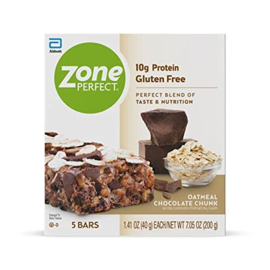 Zone Perfect ZonePerfect Protein Bars, Oatmeal Chocolate Chunk, 1.76oz 5 Count, 8.8oz for $13 Zone Perfect ZonePerfect Protein Bars, Oatmeal Chocolate Chunk, 1.76oz 5 Count, 8.8oz for $13