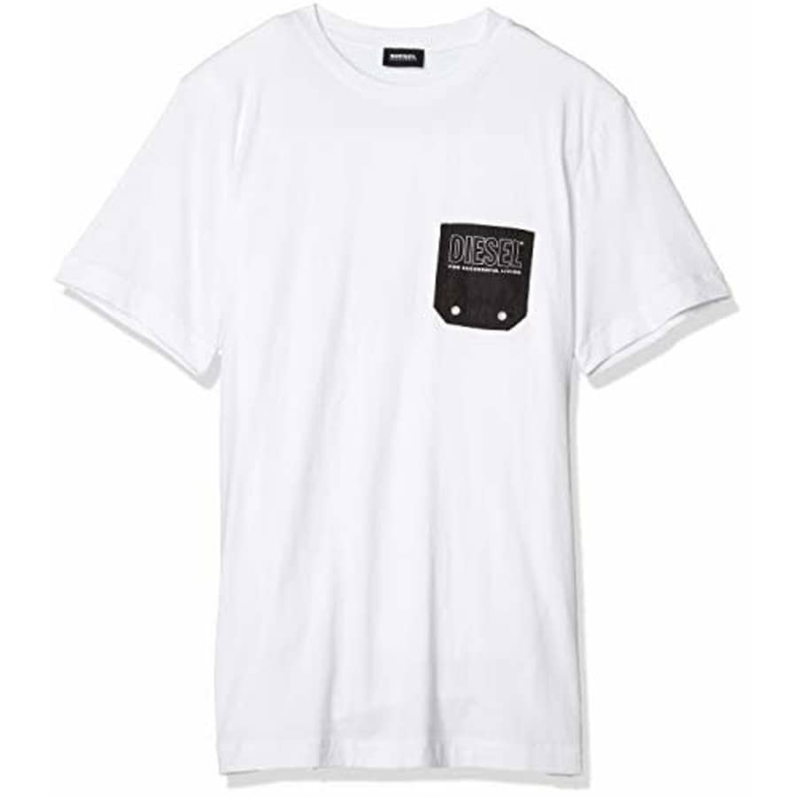 Diesel Men's BMOWT-Diego T-Shirt, White, S for $16