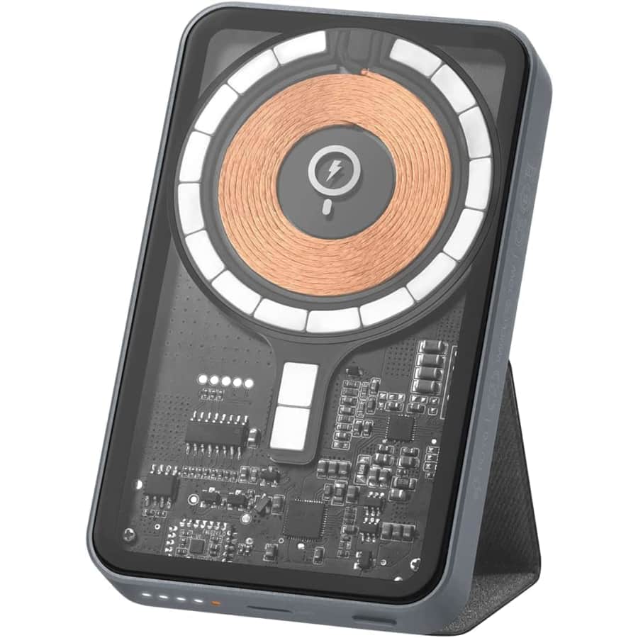 Momax Q.Mag Power 5 5,000mAh Charger w/ Stand for iPhone 12/13 for $30