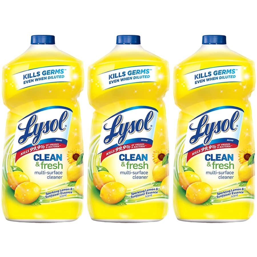Lysol 40-oz. Clean and Fresh Multi-Surface Cleaner 3-Pack for $16 Lysol 40-oz. Clean and Fresh Multi-Surface Cleaner 3-Pack for $16