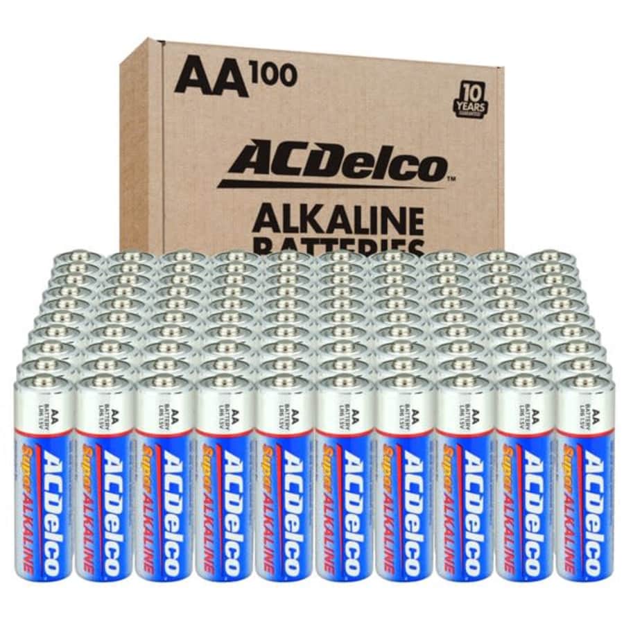 ACDelco 100-Count AA Batteries for $28 ACDelco 100-Count AA Batteries for $28
