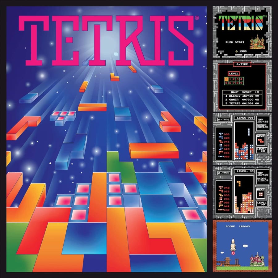 Ceaco Tetris Poster 750-Piece Jigsaw Puzzle for $10