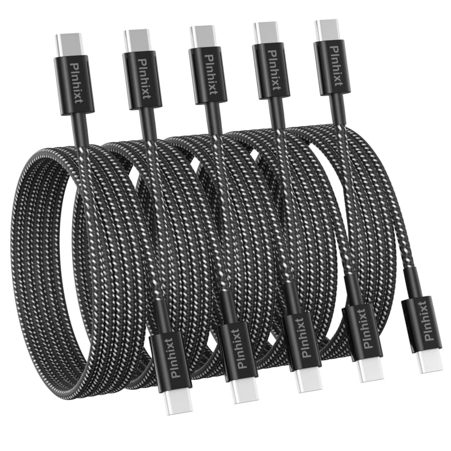 6-Foot USB-C Cable 5-Pack for $4 6-Foot USB-C Cable 5-Pack for $4