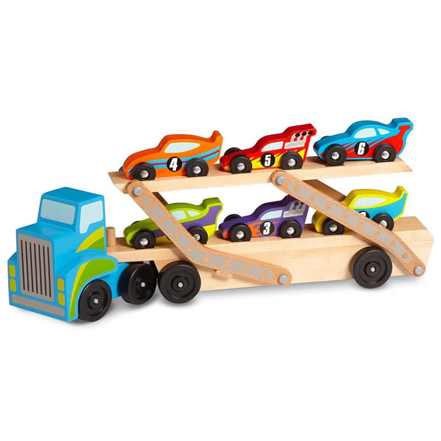Melissa & Doug Mega Race-Car Carrier for $15 Melissa & Doug Mega Race-Car Carrier for $15