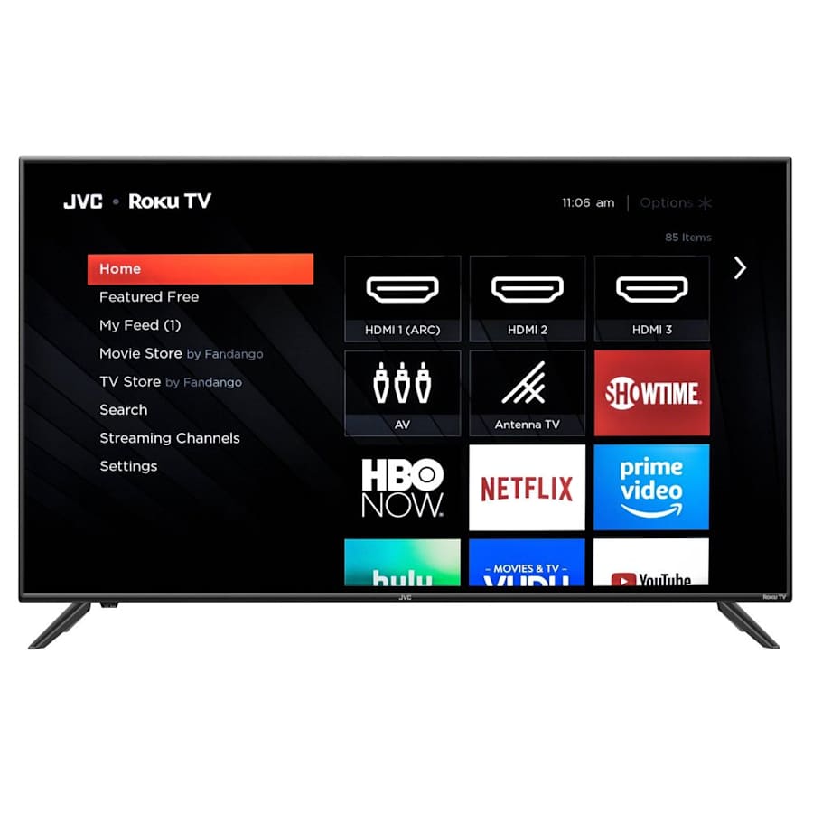 JVC 50" 4K HDR LED UHD Roku Smart TV for $218
