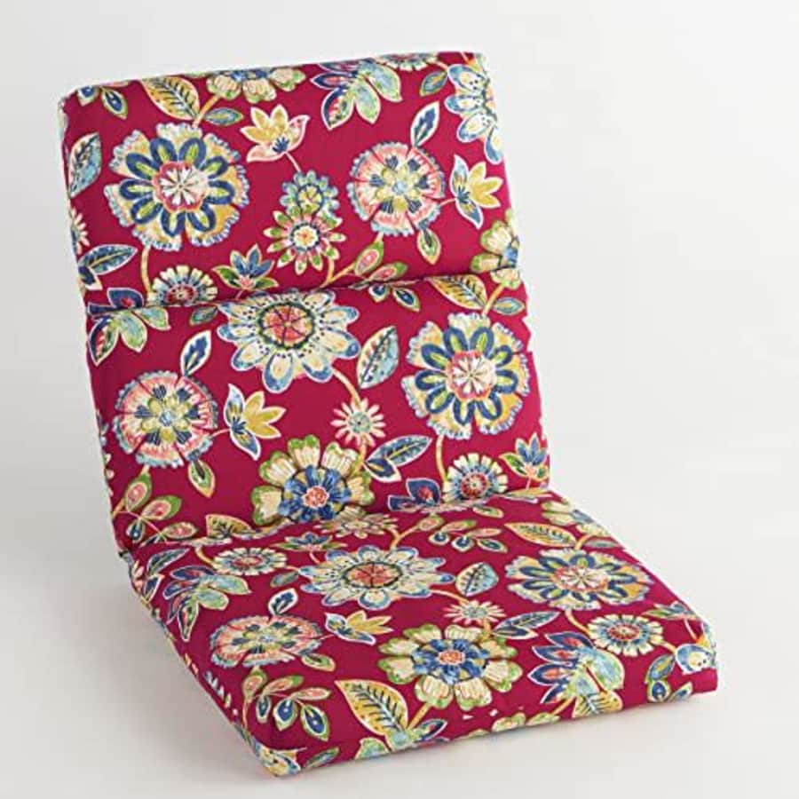 BrylaneHome Universal Chair Cushion Patio Seat Pad for All Types of Outdoor Chairs, Daelyn Cherry for $86