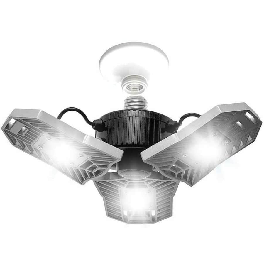 Jazz Photography Bell & Howell TriBurst Adjustable 4,000-Lumen LED Garage Light for $25