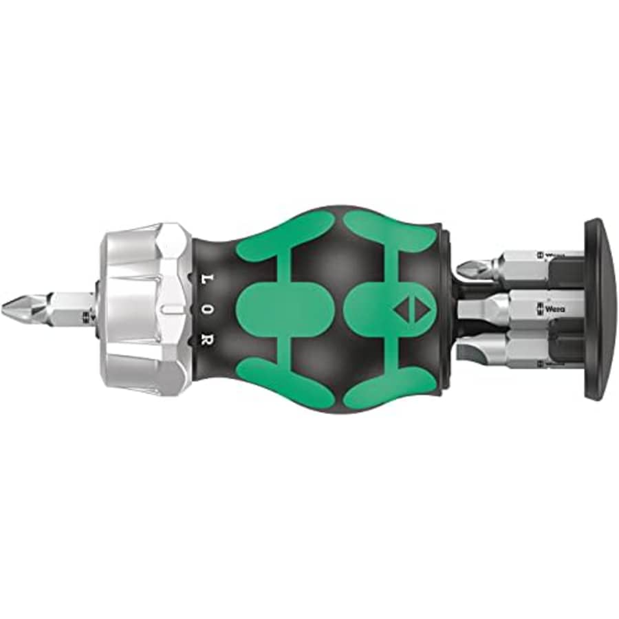 Wera 05008885001 Kraftform Kompakt Stubby magazine RA 3, Stubby Ratchet Screwdriver with Bit for $45