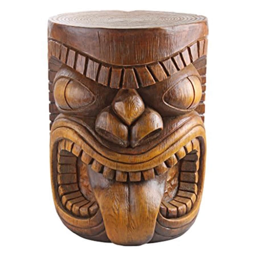 Design Toscano DB383075 Grande Tiki Spirit Face Lono Tongue Indoor/Outdoor Side Table Statue for for $190