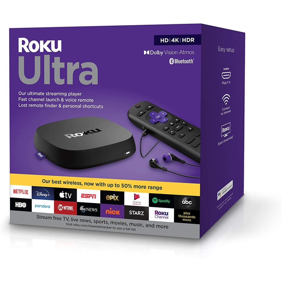 Roku Ultra 4K Streaming Media Player, Renewed (2020) for $107 Roku Ultra 4K Streaming Media Player, Renewed (2020) for $107