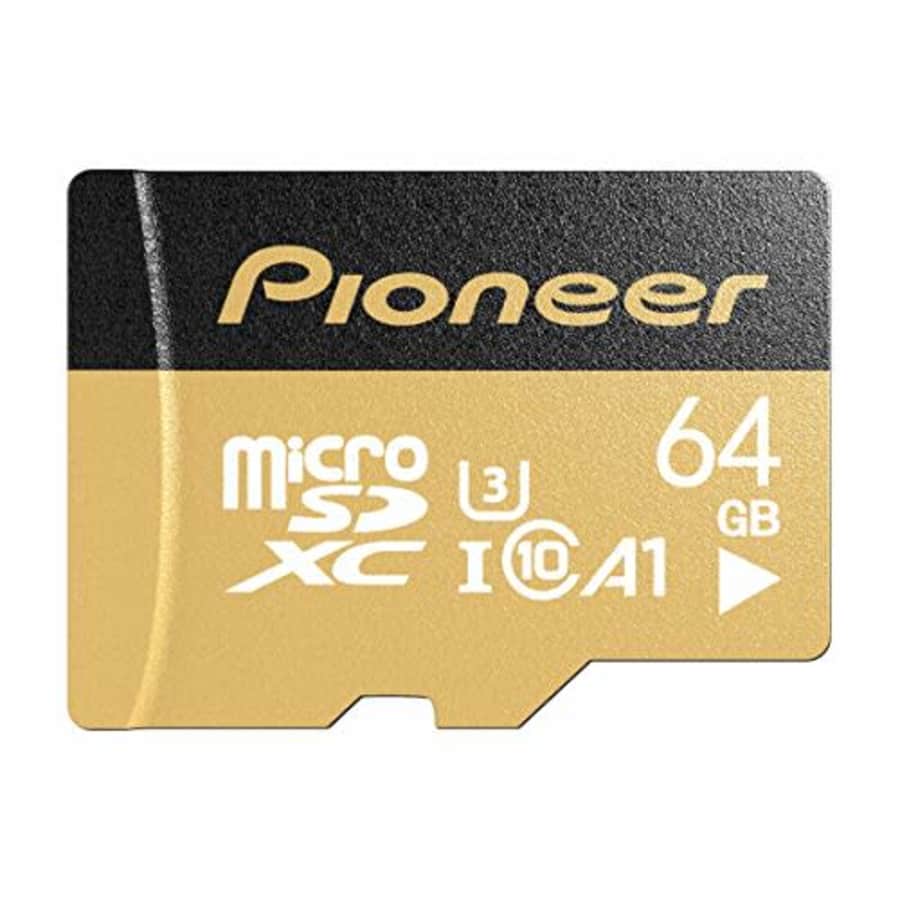Pioneer 64GB microSD Premium with Adapter - C10, U3, A1, V30, 4K UHD Memory Card for $26